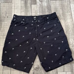 H&M Navy Palm Tree Men’s Shorts